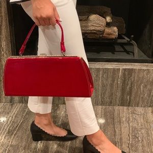 VINTAGE Red patent leather bag